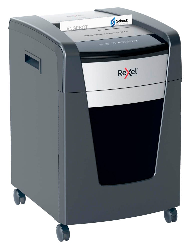 Rexel XP514+ Aktenvernichter mit Partikelschnitt P-5, 2 x 15 mm, bis 14 ...