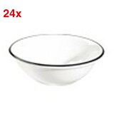 Artikelbild 1 für 24 ID Fine Schalen Modest Black Lona weiß 8,0 cm, Artikelnummer 634149