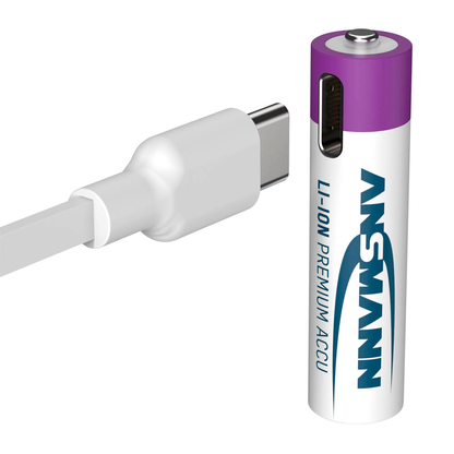 Artikelbild 5 für 4 ANSMANN USB-Akkus mit Ladekabel 500 Micro AAA 400 mAh, Artikelnummer 173939