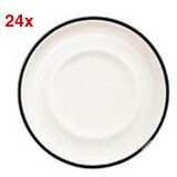 Artikelbild 1 für 24 ID Fine Untertassen Modest Black Stolt weiß 10,0 cm, Artikelnummer 634208