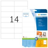 Artikelbild 1 für 350 HERMA Etiketten 5057 weiß 105,0 x 42,3 mm, Artikelnummer 178780