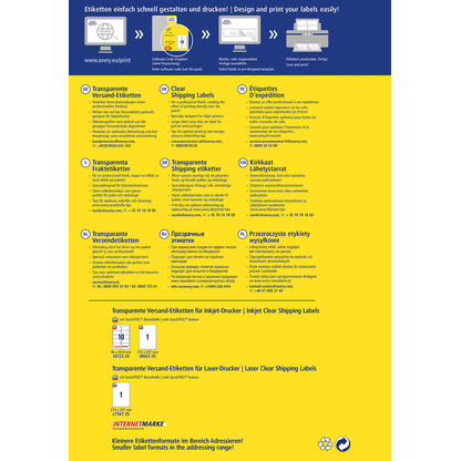 AVERY Zweckform J8567-25 Versand-Etiketten (A4, 25 10 thumbnail image