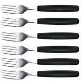 Artikelbild 1 für 6 VICTORINOX Gabeln Tafelgabeln schwarz, silber glänzend, Artikelnummer 623769