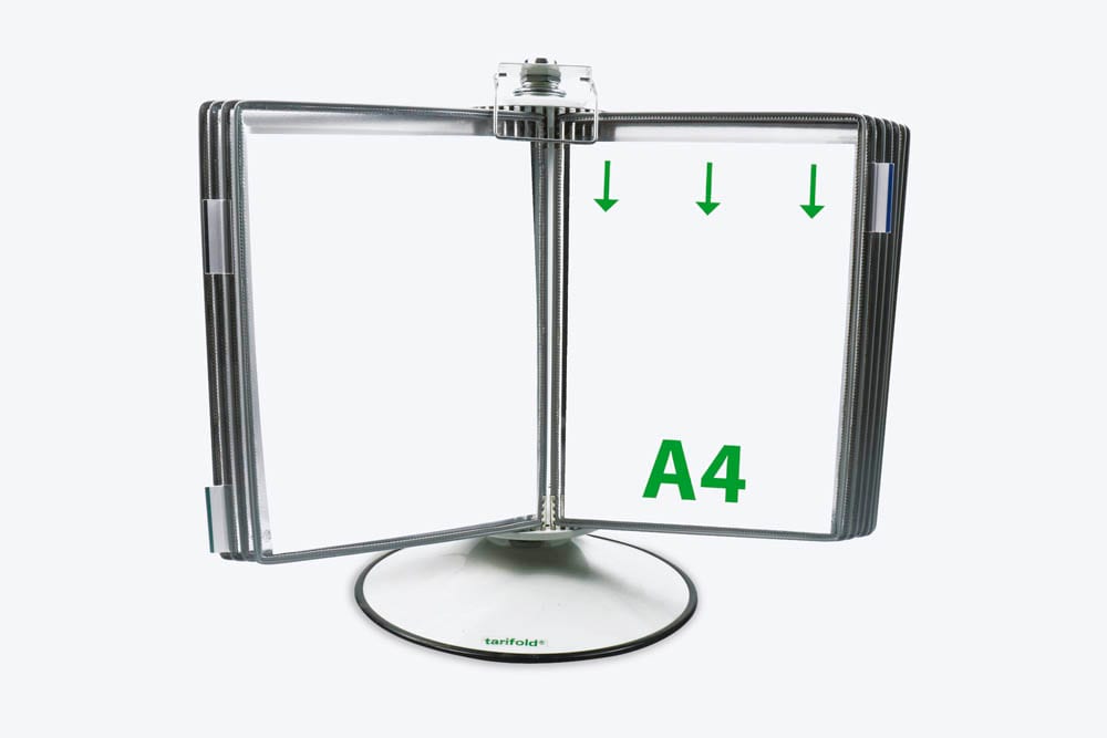 GPV 8780 Crystal Line Tischsichttafel – DIN A4, Aus Acryl