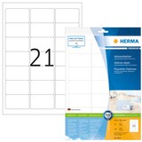 Artikelbild 1 für 210 HERMA Adressetiketten 8632 weiß 63,5 x 38,1 mm, Artikelnummer 138257