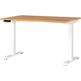 Artikelbild 1 für GERMANIA JET höhenverstellbarer Schreibtisch grandson-eiche rechteckig, T-Fuß-Gestell weiß 120,0 x 80,0 cm, Artikelnummer 324219