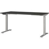 Artikelbild 1 für GERMANIA JET höhenverstellbarer Schreibtisch grafit rechteckig, T-Fuß-Gestell silber 160,0 x 80,0 cm, Artikelnummer 324409