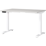 Artikelbild 1 für GERMANIA JET höhenverstellbarer Schreibtisch lichtgrau rechteckig, T-Fuß-Gestell weiß 120,0 x 80,0 cm, Artikelnummer 324226
