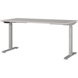 Artikelbild 1 für GERMANIA JET höhenverstellbarer Schreibtisch kaschmir rechteckig, T-Fuß-Gestell silber 160,0 x 80,0 cm, Artikelnummer 324396