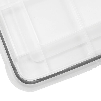 IRIS Ohyama Water Proof Aufbewahrungsbox 70,0 l transparent, schwarz 39,0 x 59,0 x 38,0 cm, 1 St. >> büroshop24