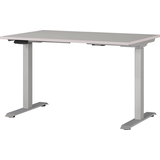 Artikelbild 1 für GERMANIA JET höhenverstellbarer Schreibtisch kaschmir rechteckig, T-Fuß-Gestell silber 120,0 x 80,0 cm, Artikelnummer 324238