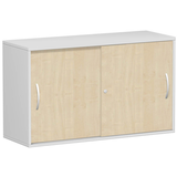 Artikelbild 1 für geramöbel Schiebetürenschrank Flex, S-312153-AL lichtgrau, ahorn 1 Fachboden 120,0 x 42,5 x 72,0 cm, Artikelnummer 877105