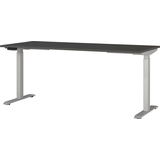 Artikelbild 1 für GERMANIA JET höhenverstellbarer Schreibtisch grafit rechteckig, T-Fuß-Gestell silber 180,0 x 80,0 cm, Artikelnummer 324477