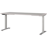 Artikelbild 1 für GERMANIA JET höhenverstellbarer Schreibtisch kaschmir rechteckig, T-Fuß-Gestell silber 180,0 x 80,0 cm, Artikelnummer 324489