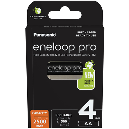 Artikelbild 2 für 4 eneloop Akkus pro Mignon AA 2.500 mAh, Artikelnummer 786612