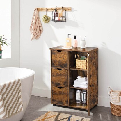 VASAGLE Badschrank braun 60,0 x 30,0 x 80,0 cm >> büroshop24