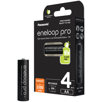 Artikelbild 4 für 4 eneloop Akkus pro Mignon AA 2.500 mAh, Artikelnummer 786612
