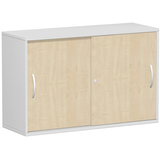 Artikelbild 1 für geramöbel Schiebetürenschrank Flex, S-312253-AL lichtgrau, ahorn 1 Fachboden 120,0 x 42,5 x 79,8 cm, Artikelnummer 877187