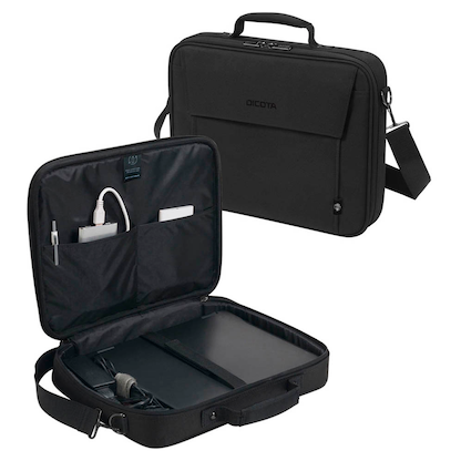 DICOTA Laptoptasche Eco Multi BASE Kunstfaser schwarz D30446-RPET