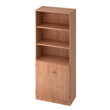 Artikelbild 1 für HAMMERBACHER Regalschrank Prokura, V6770/N/N/SG nussbaum 80,0 x 42,0 x 200,4 cm, Artikelnummer 970863