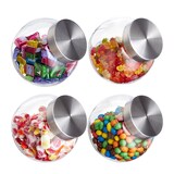 Artikelbild 1 für relaxdays Vorratsdosen 15,5 cm hoch transparent 1,5 l, 4 St., Artikelnummer 562411