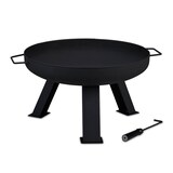 Artikelbild 1 für relaxdays Feuerschale schwarz 60,0 cm, Artikelnummer 445401