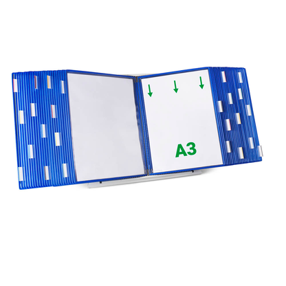 Tarifold Wand-Sichttafelsystem 424107 DIN A4 Schwarz Mit 10 St. Sichttafeln, 1 St. ++ Büroplus