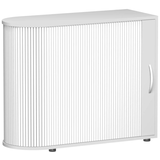 Artikelbild 1 für geramöbel Flex Rollladenschrank lichtgrau, silber 1 Fachboden 100,0 x 40,0 x 83,0 cm, Artikelnummer 875423