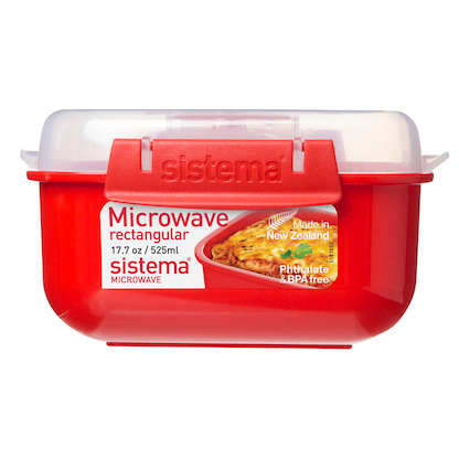 sistema® Mikrowellendose rot 525,0 ml, 1 St. >> büroshop24