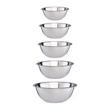 Artikelbild 1 für relaxdays Schüssel-Set silber 5-tlg., Artikelnummer 361513
