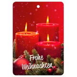 Artikelbild 1 für LUMA Geschenkanhänger mehrfarbig Frohe Weihnachten mit roten Kerzen 10 St., Artikelnummer 141356