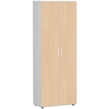 Artikelbild 1 für geramöbel Aktenschrank Flex, S-386002-BL lichtgrau, buche 5 Fachböden 80,0 x 42,0 x 216,0 cm, Artikelnummer 876560
