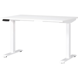 Artikelbild 1 für GERMANIA JET höhenverstellbarer Schreibtisch weiß rechteckig, T-Fuß-Gestell weiß 120,0 x 80,0 cm, Artikelnummer 211799