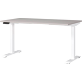 Artikelbild 1 für GERMANIA JET höhenverstellbarer Schreibtisch kaschmir rechteckig, T-Fuß-Gestell weiß 140,0 x 80,0 cm, Artikelnummer 211124