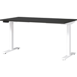 Artikelbild 1 für GERMANIA JET höhenverstellbarer Schreibtisch grafit rechteckig, T-Fuß-Gestell weiß 140,0 x 80,0 cm, Artikelnummer 211207