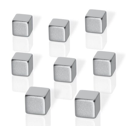Artikelbild 1 für SIGEL Magnete silber, Metall 1,0 x 1,0 x 1,0 cm, 8 St., Artikelnummer 375562