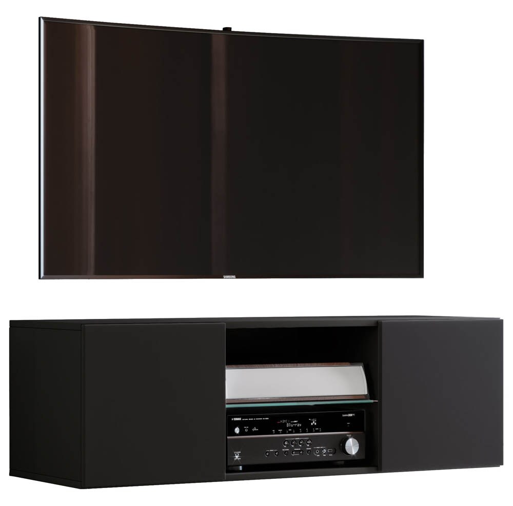 VCM my media TV-Rack Jusa 115 schwarz >> büroshop24