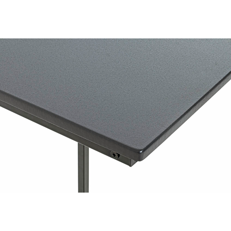 HAKU Bijzettafel set van 2 eiken, zwart, Massief hout, metaal - Maat: B 33/38 cm x H Beistelltisch 2er Set/46 cm x D 33/38 cm, Stijl: Modern