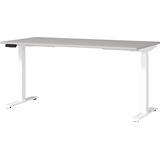 Artikelbild 1 für GERMANIA JET höhenverstellbarer Schreibtisch kaschmir rechteckig, T-Fuß-Gestell weiß 160,0 x 80,0 cm, Artikelnummer 211288