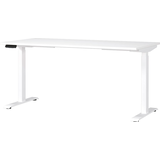 Artikelbild 1 für GERMANIA JET höhenverstellbarer Schreibtisch weiß rechteckig, T-Fuß-Gestell weiß 160,0 x 80,0 cm, Artikelnummer 211619