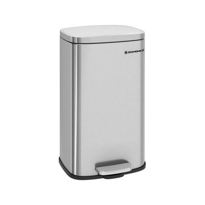 SONGMICS Mülleimer 30,0 l silber, 1 St. >> büroshop24