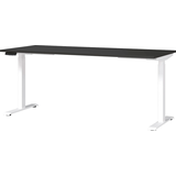 Artikelbild 1 für GERMANIA JET höhenverstellbarer Schreibtisch grafit rechteckig, T-Fuß-Gestell weiß 180,0 x 80,0 cm, Artikelnummer 211316