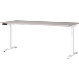 Artikelbild 1 für GERMANIA JET höhenverstellbarer Schreibtisch kaschmir rechteckig, T-Fuß-Gestell weiß 180,0 x 80,0 cm, Artikelnummer 211338