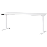 Artikelbild 1 für GERMANIA JET höhenverstellbarer Schreibtisch weiß rechteckig, T-Fuß-Gestell weiß 180,0 x 80,0 cm, Artikelnummer 211559