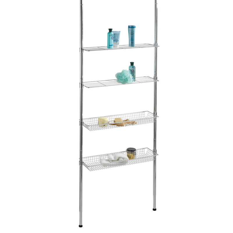 WENKO Teleskopregal Ellera silber 71,0 x 20,0 x 65,0