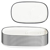Artikelbild 1 für 12 ID Fine Untertassen Modest Black Mesa weiß 22,0 cm, Artikelnummer 633809