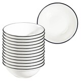 Artikelbild 1 für 12 ID Fine Schalen Modest Black Lona weiß 16,0 cm, Artikelnummer 633962