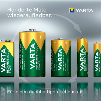 Artikelbild 3 für 4 VARTA Akkus RECHARGE ACCU Power Mignon AA 2.600 mAh, Artikelnummer 808220