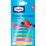 Artikelbild 1 für Toppits Verschlussclips Power-Klemmen mehrfarbig, 5 St., Artikelnummer 441489