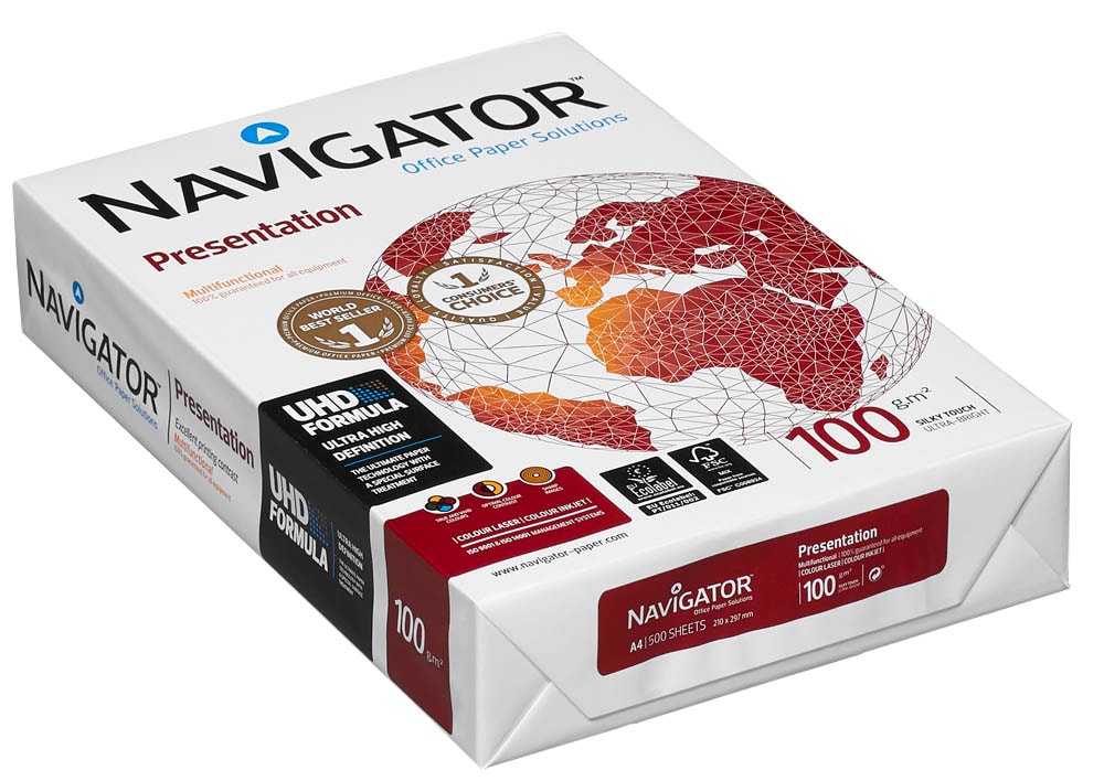 NAVIGATOR Kopierpapier Presentation DIN A4 100 g/qm 500 Blatt >> büroshop24
